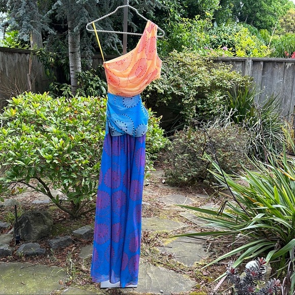 STAUD Dresses & Skirts - STAUD ASHLYN DRESS MULTI WHIRLPOOL